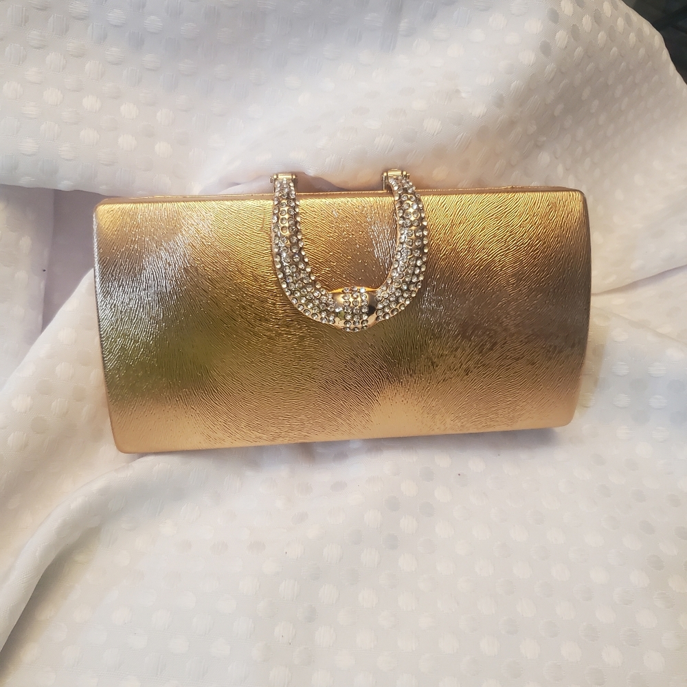 ROSE GOLD DIAMOND CLUTCH PURSE